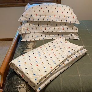 LL Bean King Duvet & 3 Shams